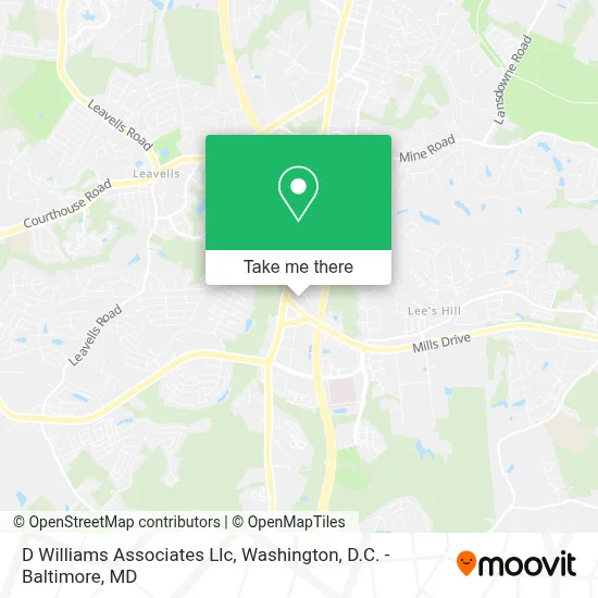 D Williams Associates Llc map