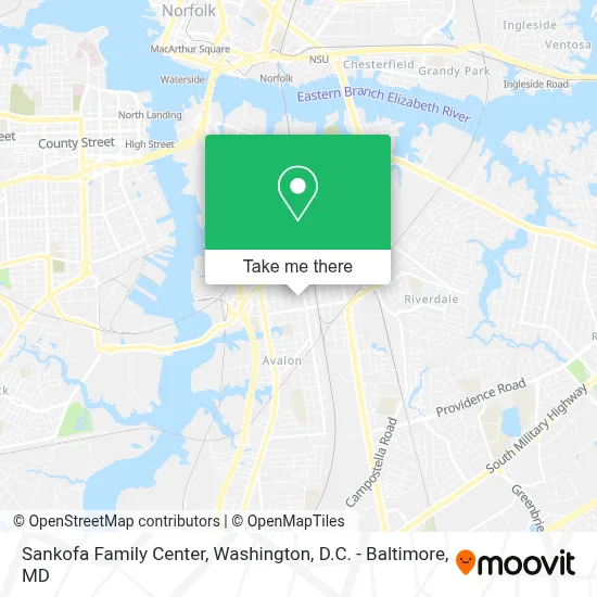 Sankofa Family Center map