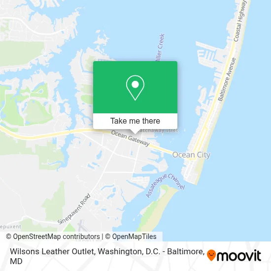 Wilsons Leather Outlet map