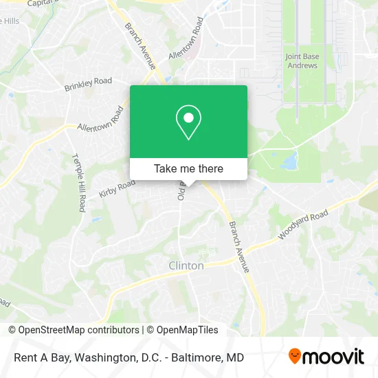 Rent A Bay map