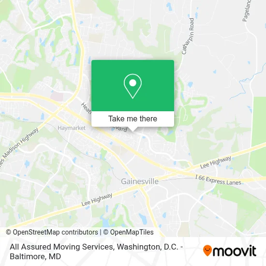 All Assured Moving Services map