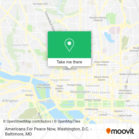 Americans For Peace Now map