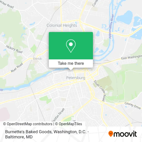 Burnette's Baked Goods map