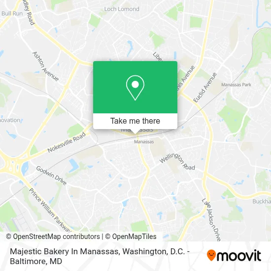 Majestic Bakery In Manassas map