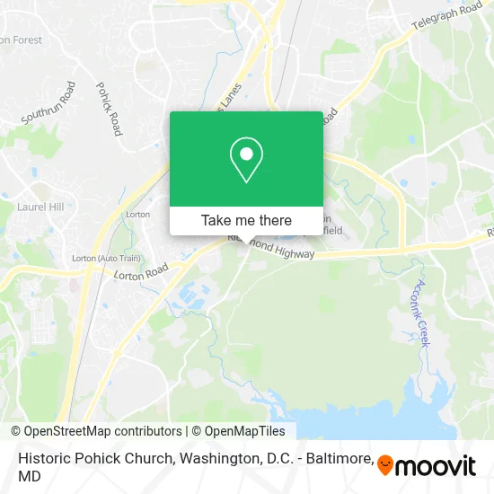 Historic Pohick Church map