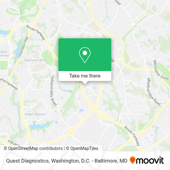 Quest Diagnostics map