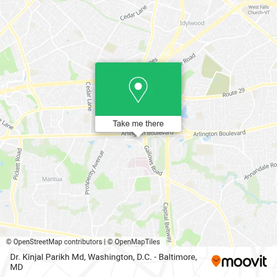 Dr. Kinjal Parikh Md map