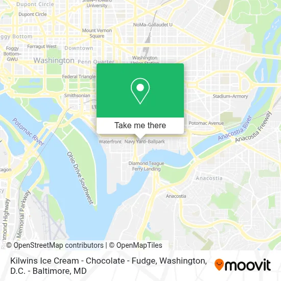 Kilwins Ice Cream - Chocolate - Fudge map