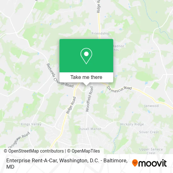 Enterprise Rent-A-Car map