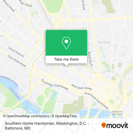 Southern Home Handyman map