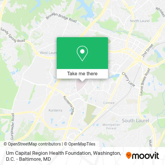 Um Capital Region Health Foundation map