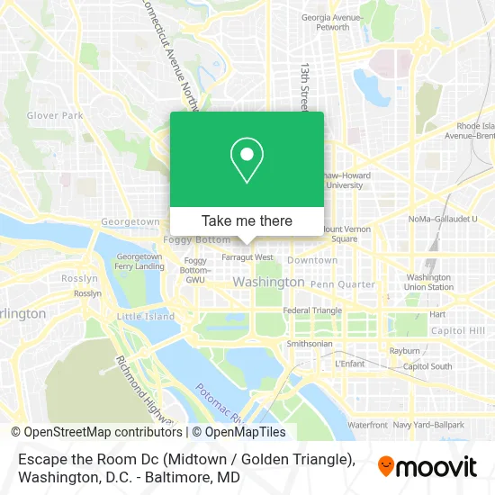 Escape the Room Dc (Midtown / Golden Triangle) map
