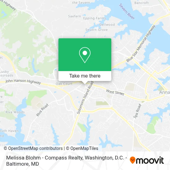 Melissa Blohm - Compass Realty map