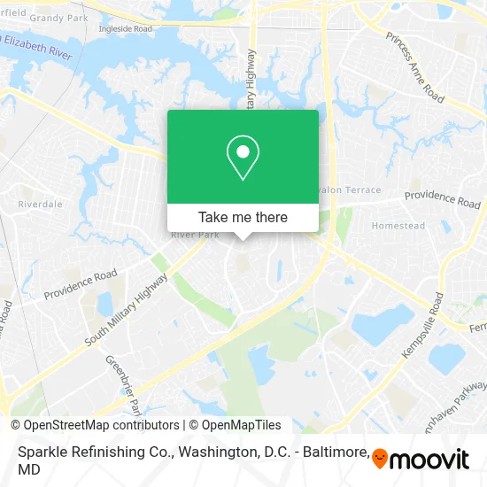 Sparkle Refinishing Co. map