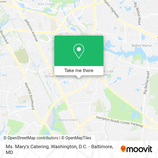 Ms. Mary's Catering map