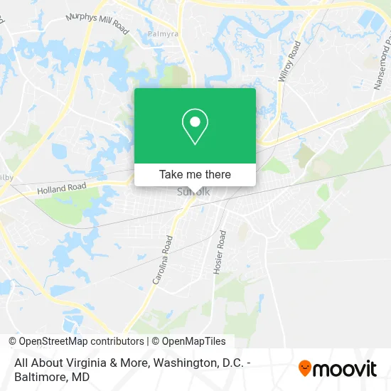 All About Virginia & More map