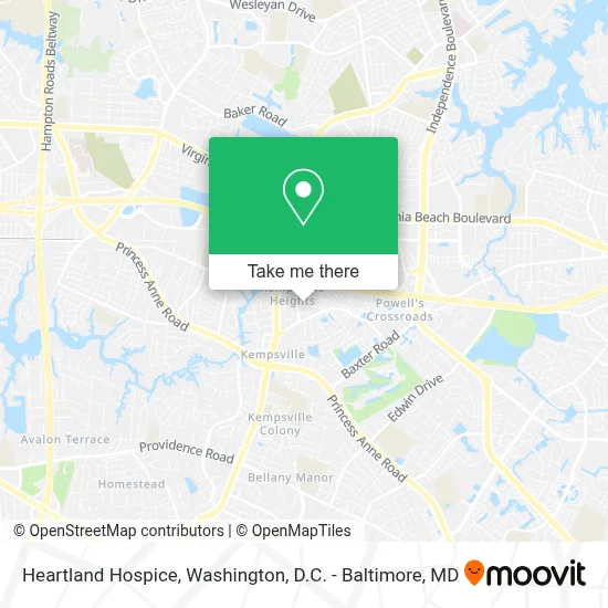Heartland Hospice map