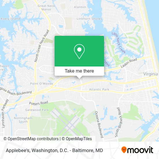 Applebee's map