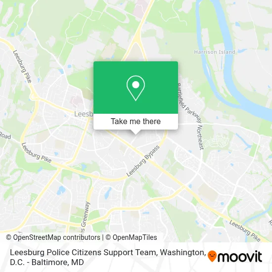Leesburg Police Citizens Support Team map