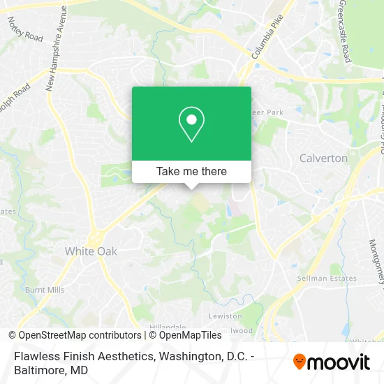 Flawless Finish Aesthetics map