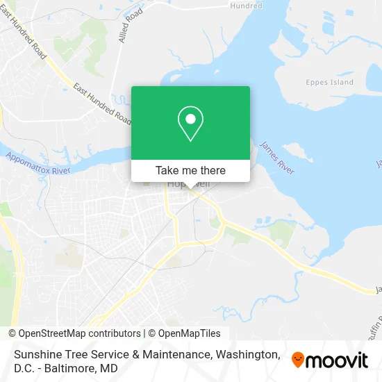 Sunshine Tree Service & Maintenance map