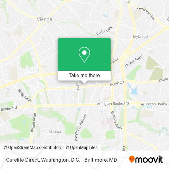 Carelife Direct map