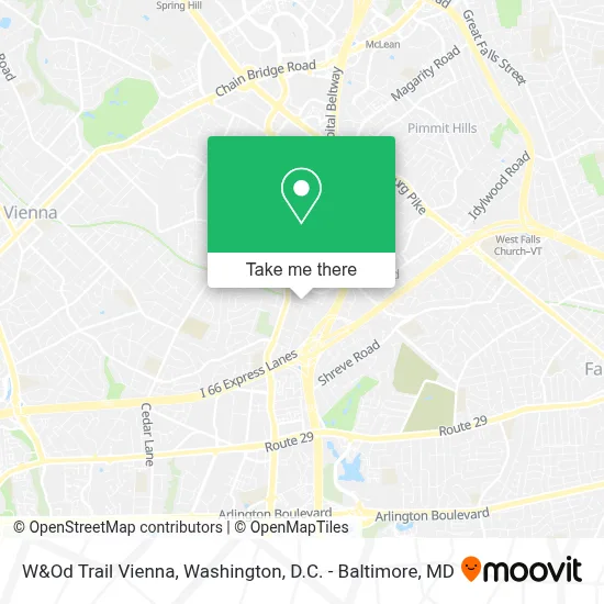 W&Od Trail Vienna map