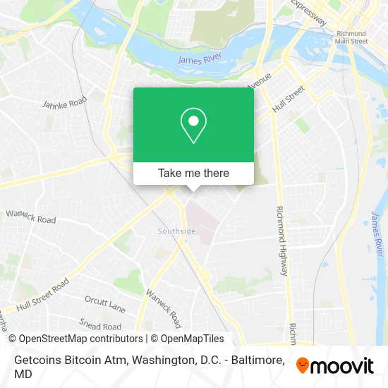 Getcoins Bitcoin Atm map