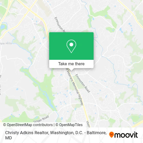 Christy Adkins Realtor map