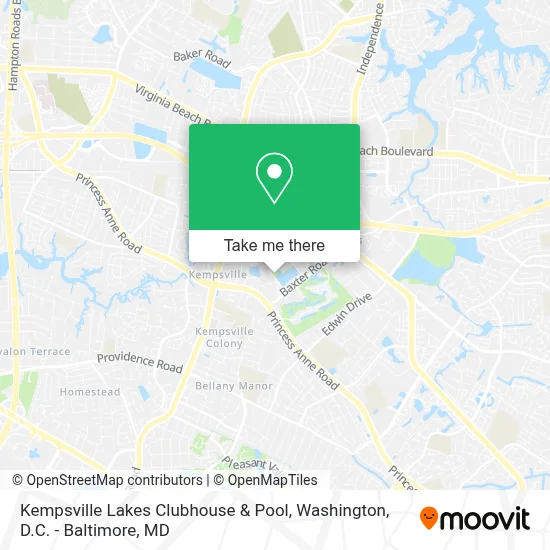 Kempsville Lakes Clubhouse & Pool map