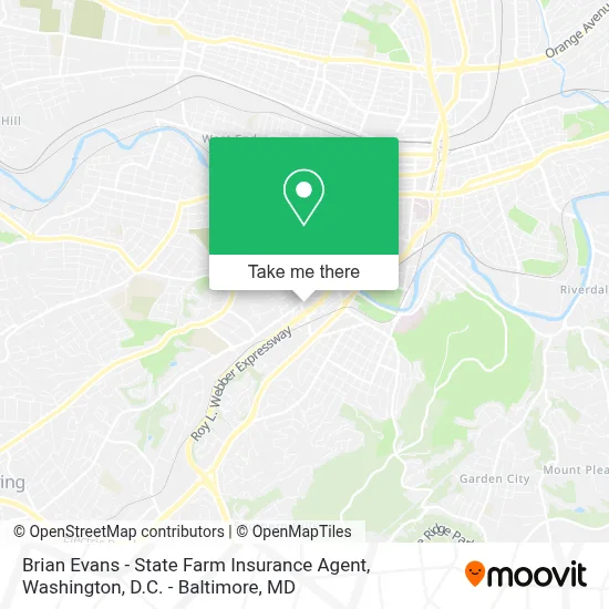 Brian Evans - State Farm Insurance Agent map
