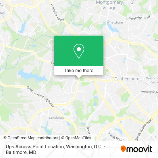 Ups Access Point Location map
