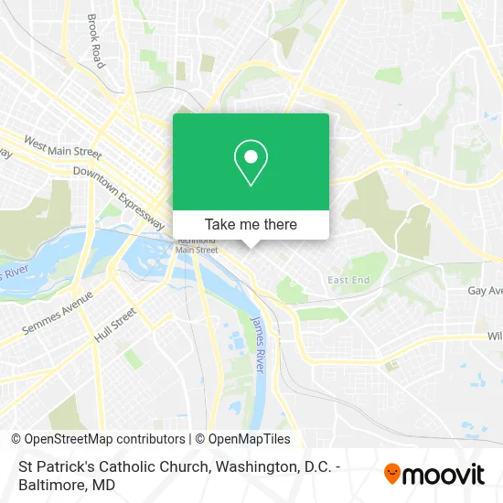 St Patrick's Catholic Church map