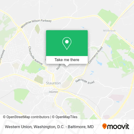 Western Union map