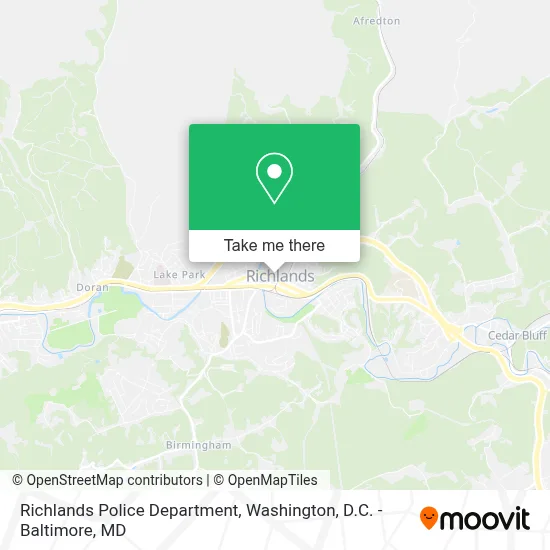 Richlands Police Department map