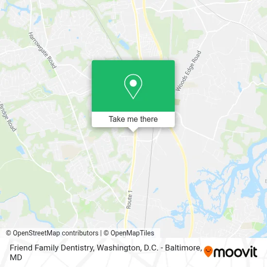 Friend Family Dentistry map