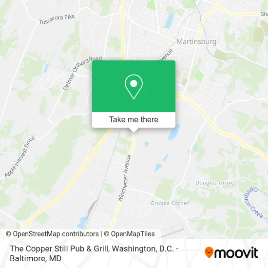 The Copper Still Pub & Grill map