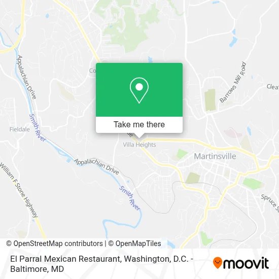 El Parral Mexican Restaurant map