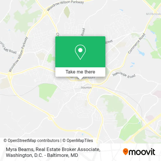 Myra Beams, Real Estate Broker Associate map
