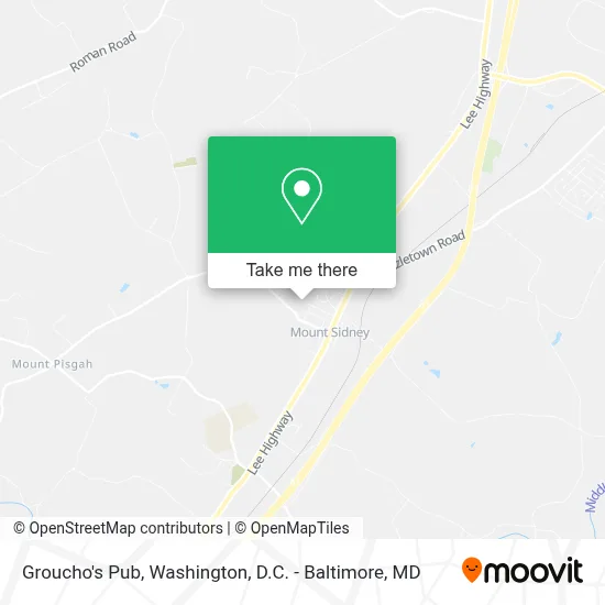 Groucho's Pub map