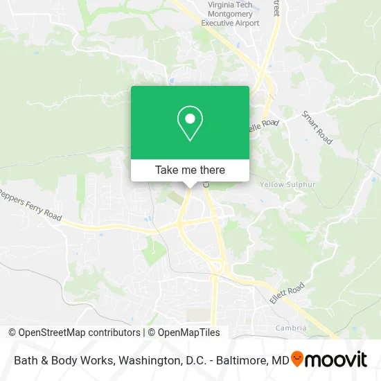 Bath & Body Works map