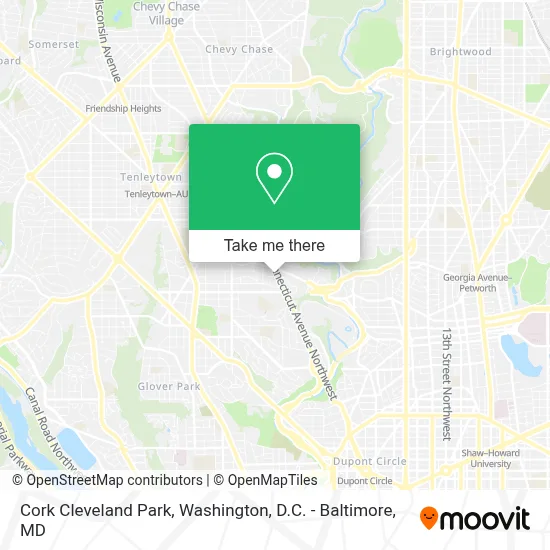 Cork Cleveland Park map