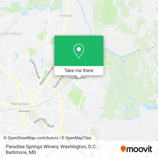 Paradise Springs Winery map