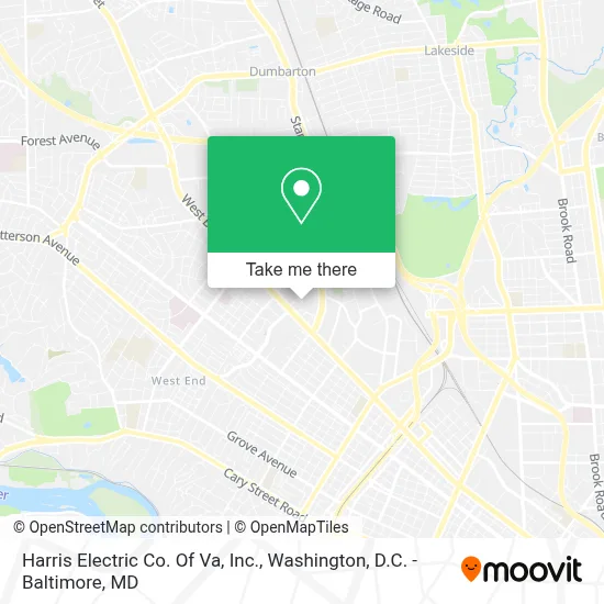Harris Electric Co. Of Va, Inc. map