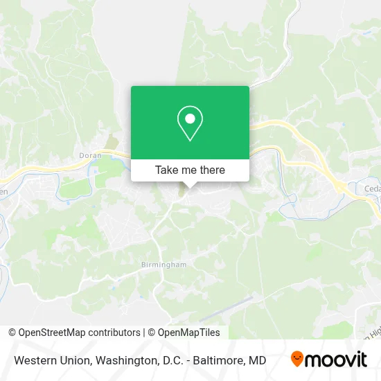 Western Union map