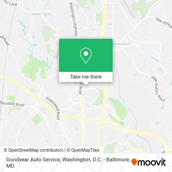 Goodyear Auto Service map