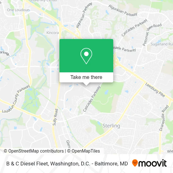 B & C Diesel Fleet map