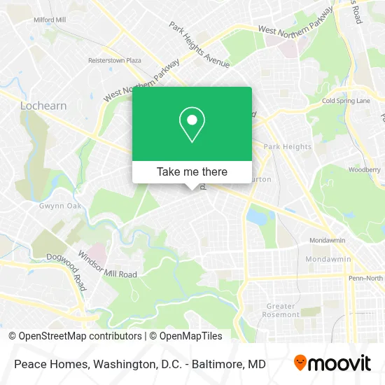 Peace Homes map