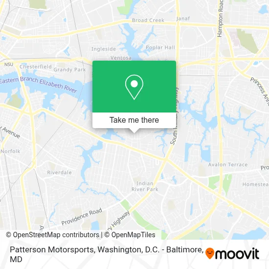 Patterson Motorsports map