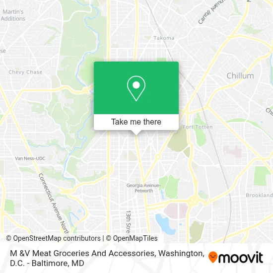 M &V Meat Groceries And Accessories map